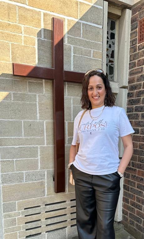Raj Holness by a cross, Made for a Purpose