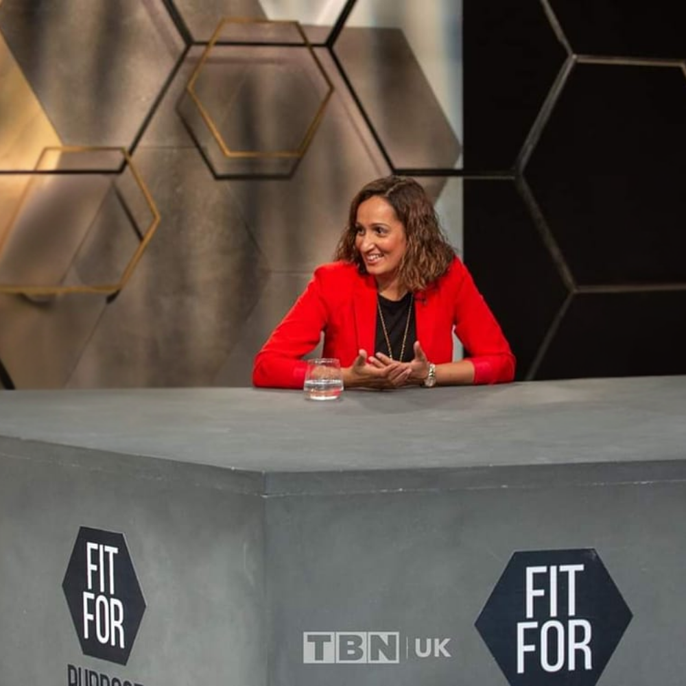 Raj Holness being interviewed on TBN UK